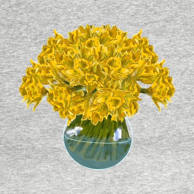 STYLISED ST DAVID DAFFODILS by MarniD9